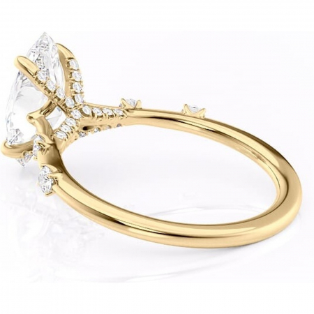 Inel de logodnă Talia din aur Galben 14kt cu moissanite tăietură marquise – Pietre laterale rafinată pentru profil înalt | Personalizează și configurează gratuit online [4]