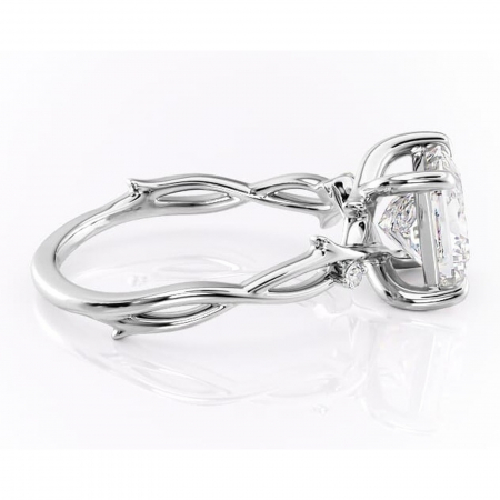 Inel de logodnă Thalina din aur Alb 14kt cu moissanite tăietură princess – Solitar rafinată pentru profil mediu | Personalizează și configurează gratuit online [1]