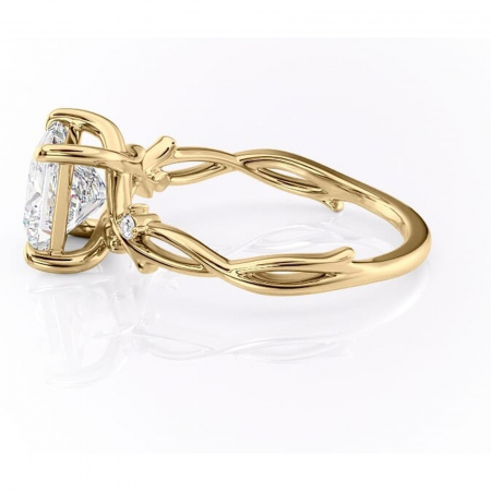 Inel de logodnă Thalina din aur Galben 18kt cu moissanite tăietură princess – Solitar rafinată pentru profil mediu | Personalizează și configurează gratuit online [5]