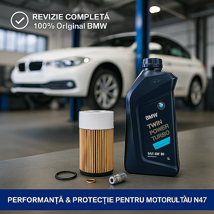 Pachet revizie complet – Filtru + 6 litri ulei BMW 5W 30 (cod OE 11 42 8 507 683) – pentru motoare Diesel N47 [2]