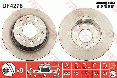 Discuri de frana - DISC FRANA - TRW DF4276