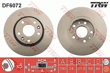 Discuri de frana - DISC FRANA - TRW DF6072