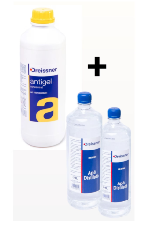 Uleiuri / Lichide auto - Pachet Antigel Concentrat Dreissner Galben, 1.5L si Apa distilata DREISSNER 2L