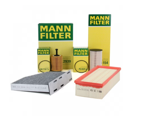 Pachete revizii auto - Pachet Revizie Filtre Aer + Polen + Ulei + Combustibil Mann Filter Volkswagen Passat B6 2005-2010 1.9/2.0 TDI