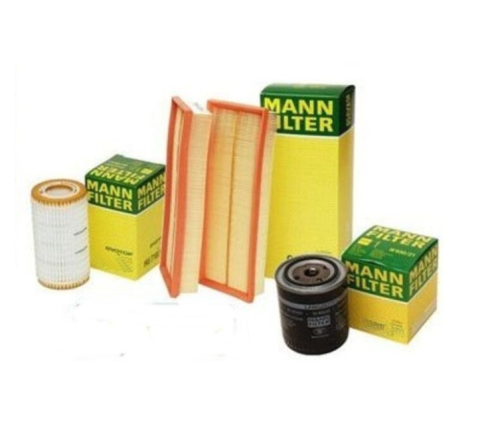 Pachet revizie Mann-FIlter Dacia Logan 1 1.4 FILTRE + ULEI ELF 10W40 4L [1]