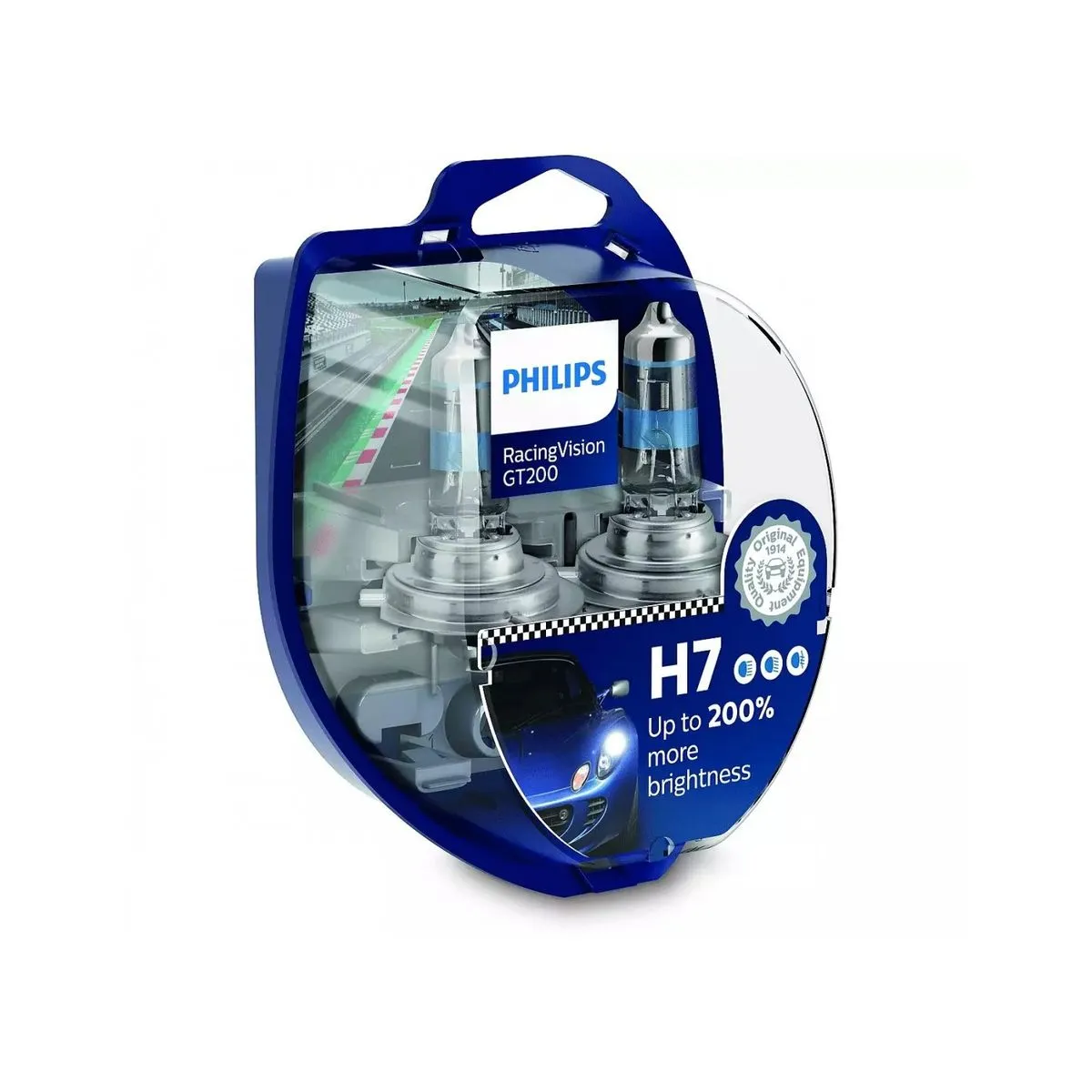 Electrice auto - Set 2 Becuri auto PHILIPS Racing Vision GT200 H4 12V 60/55W P43T-39