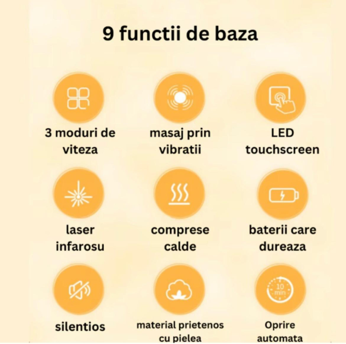 Aparat de masaj pentru genunchi, 3 moduri de incalzire si vibratie [6]
