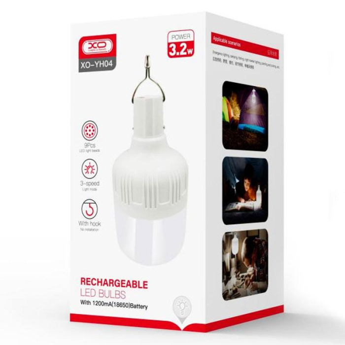 Bec cu acumulator, reincarcabil, conectare USB, 3.2W, 3 x Light Mood, 1200MAh [3]