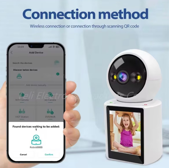 Camera de supraveghere interioara cu monitor smart [3]