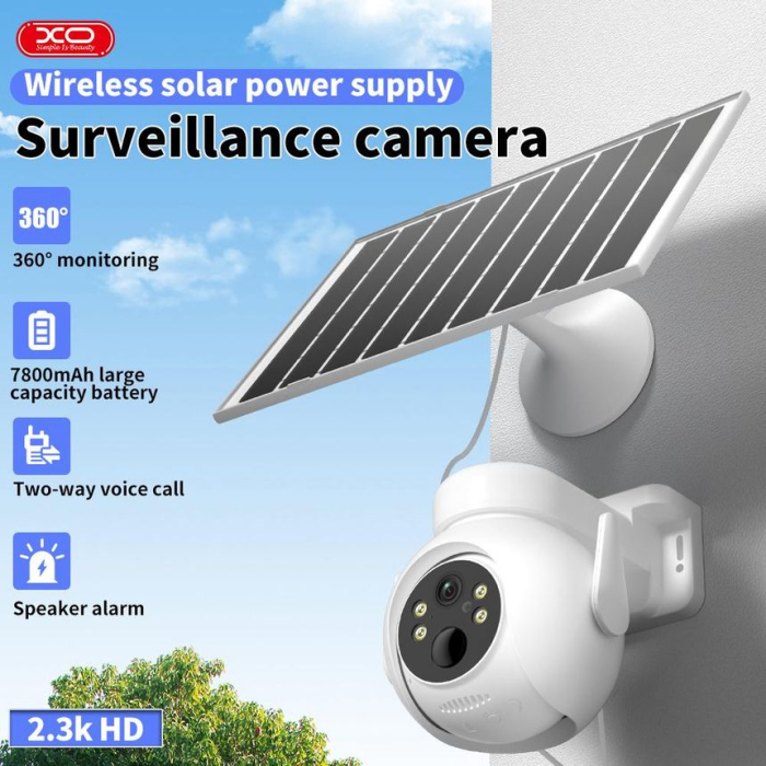 Camera supraveghere WiFi cu panou solar 300W, 7800mAh, Night Vision [5]