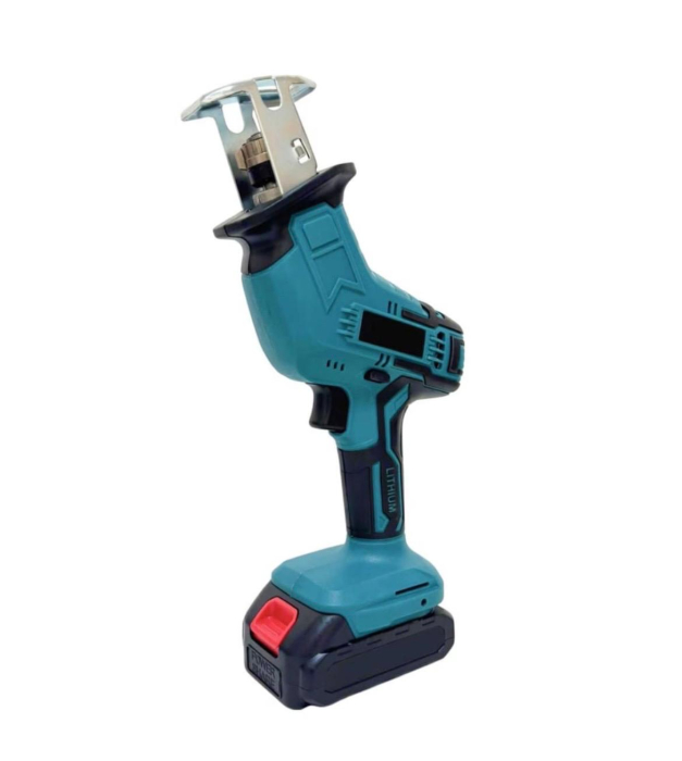 Fierastrau electric profesional cu 5 panze pentru lemn si metal si 2 acumulatori de 48V. [2]