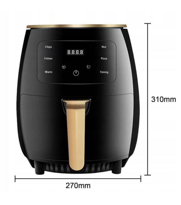 Friteuza cu Aer Cald, capacitate 6L [5]