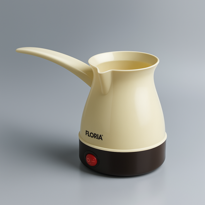 Ibric electric 500 ml crem – preparare rapida cafea sau ceai [1]