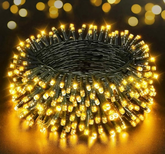 Instalatie Craciun, 100M, 480 leduri, alb cald [1]