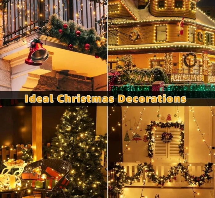 Instalatie Craciun, 100M, 480 leduri, alb cald [5]