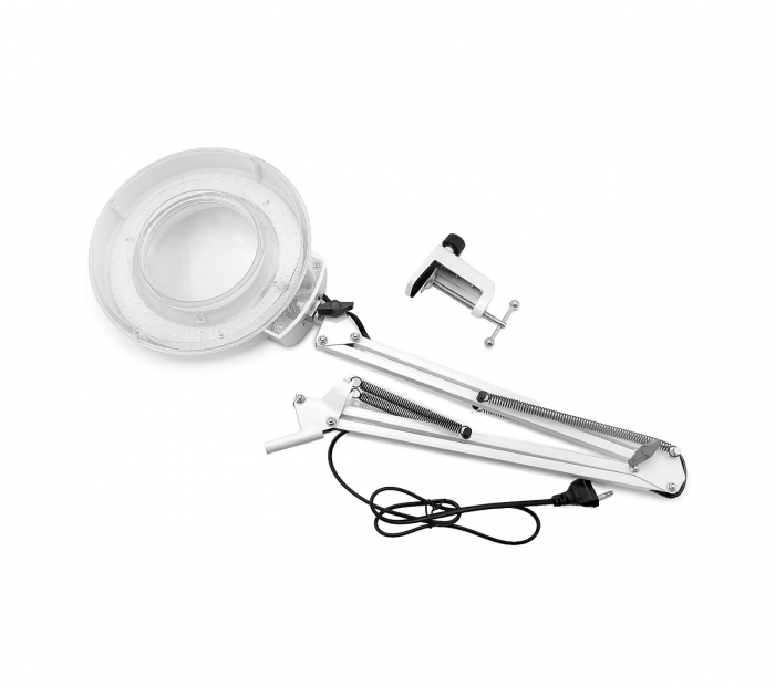 Lampa cosmetica LED cu lupa 5x si brat reglabil – iluminare profesionala [4]