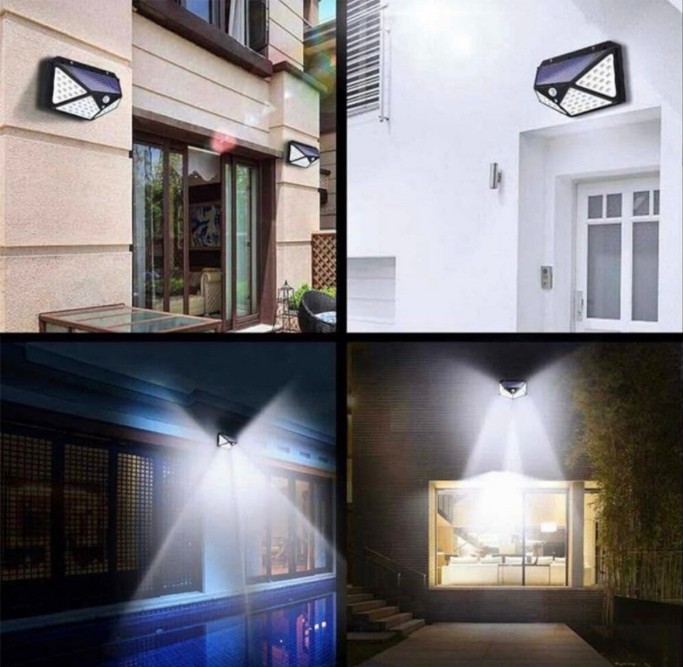 Lampa solara de exterior cu 100 LED-uri [3]