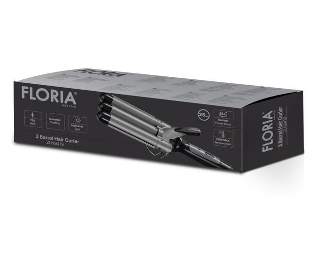 Ondulator par 3 elementi – bucle rapide, volum și styling profesional - FLORIA [2]
