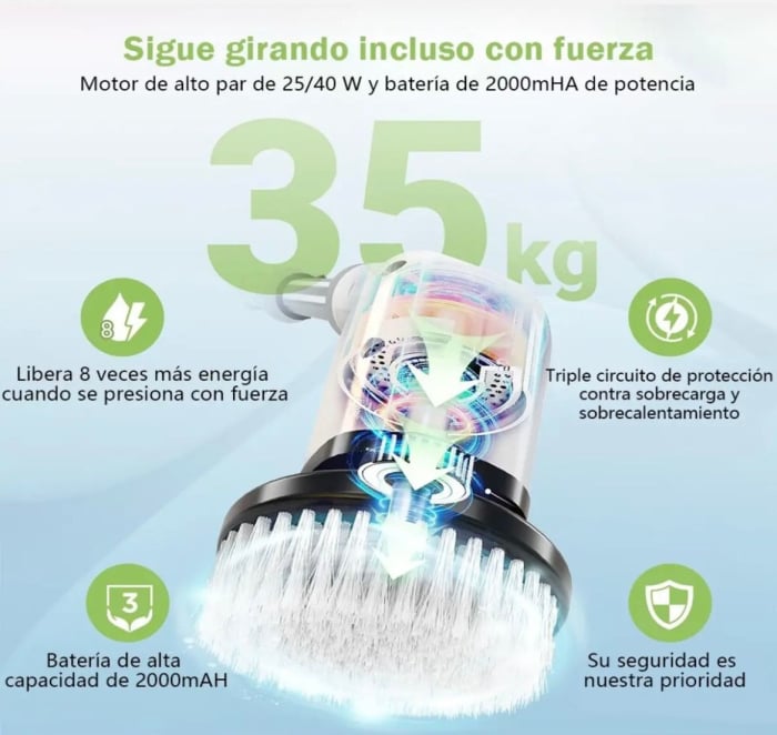 Perie electrica universala de curatare si lustruire cu acumulator – multifunctionala [5]