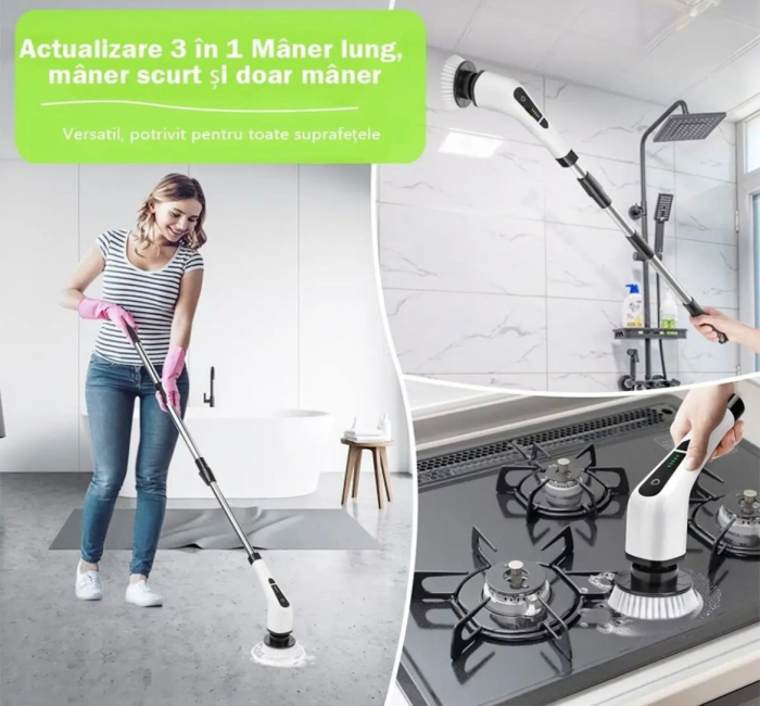 Perie electrica universala de curatare si lustruire cu acumulator – multifunctionala [8]