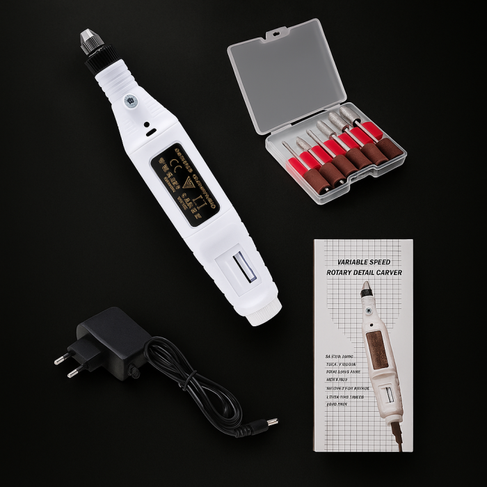 Pila electrica tip stilou profesionala – Precisie, Putere, Set Accesorii [1]