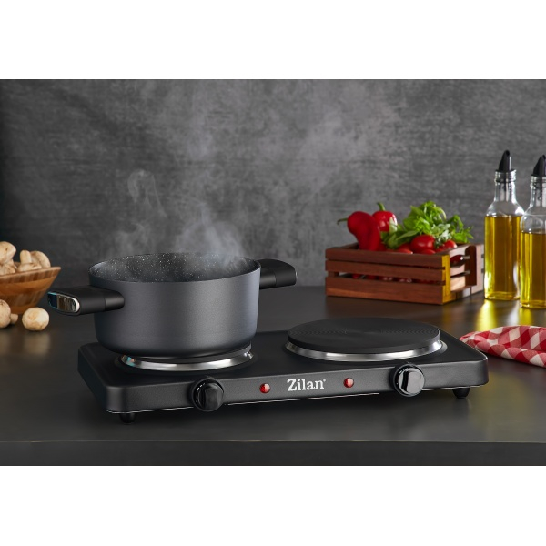 Plita electrica dubla, 2500W, termostat reglabil [3]