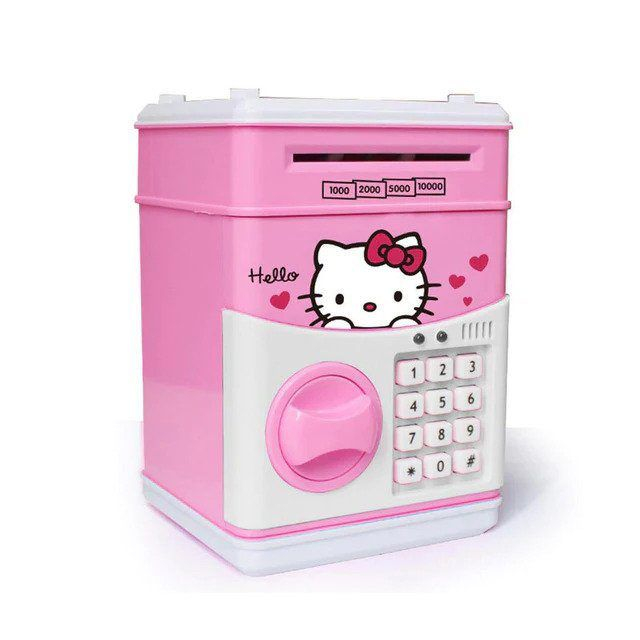 Pusculita pentru Copii Interactiva Hello Kitty, cu Cod Pin si Seif, Functie ATM [4]