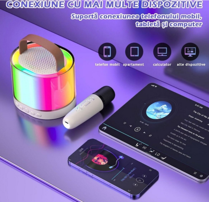 Set boxa si microfon wireless pentru karaoke [4]