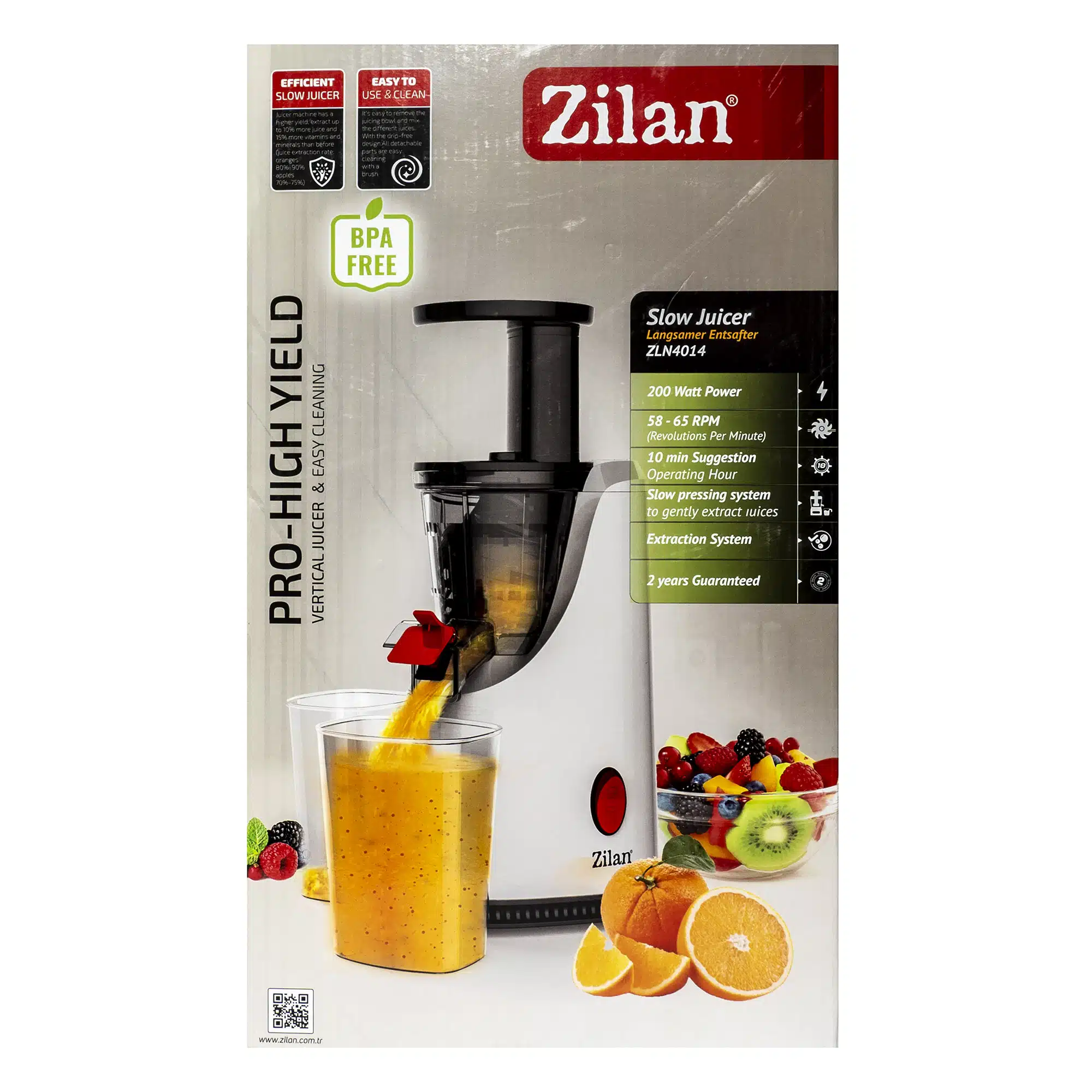 Storcator de fructe si legume, putere 200 W, recipient suc 600 ml, recipient pulpa 600 ml, Functie Reverse [6]