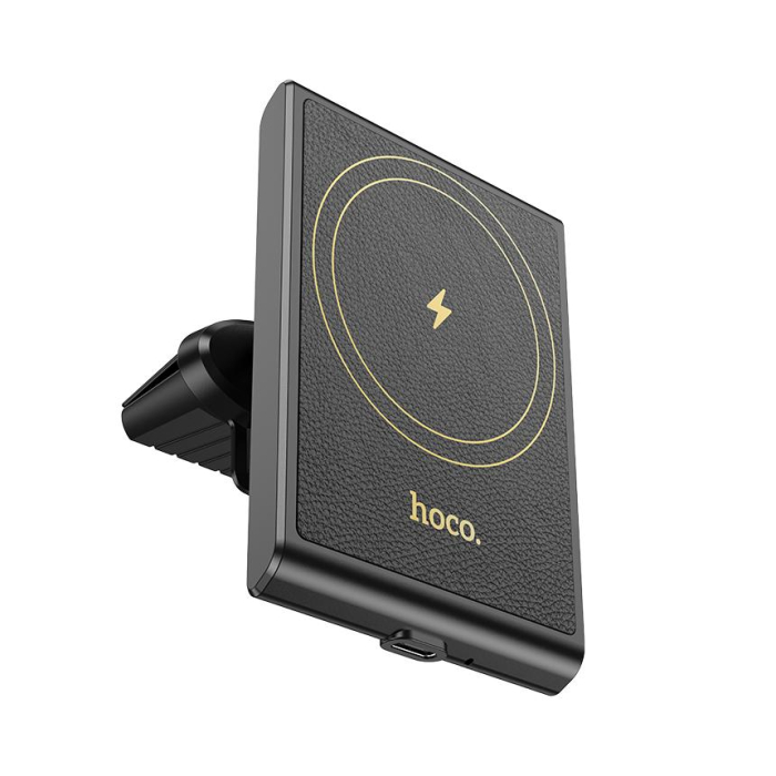 Suport auto cu incarcare wireless, cu MagSafe, Magnetic, 15W, Fast Charging, Negru [7]