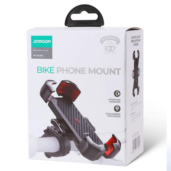 Suport de telefon pentru bicicleta / motocicleta, Rotire 360, dimensiuni intre 4.7 - 7" - negru [4]
