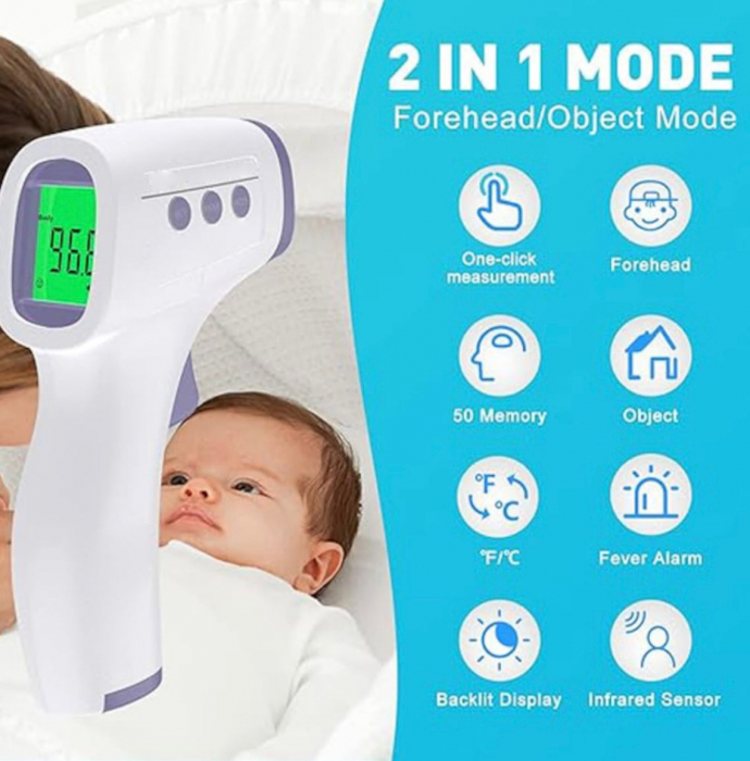 Termometru infrarosu fara contact – masurare rapida si display digital [4]