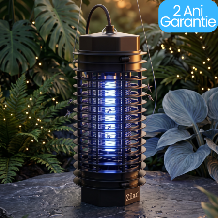 Produse - Aparat Anti-Insecte Zilan ZLN2600, Putere 4W, 1000V, Zonă Acoperire 20mp, Tuburi UV-A, Grilaj Siguranță, Tavă Colectare