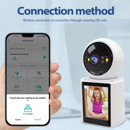 Camera de supraveghere interioara cu monitor smart [2]