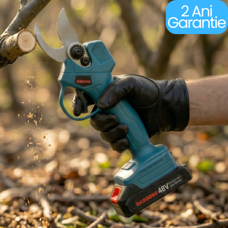 Produse - Foarfecă Electrică de Grădină Profesională, 2 Acumulatori 48V, Diametru Tăiere 30mm