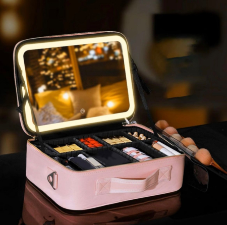 Ingrijire personala si Cosmetice - Geantă cosmetică cu oglindă LED