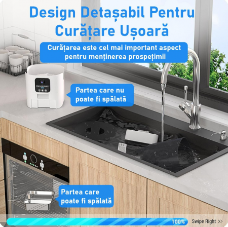 Hranitor automat smart pentru caini si pisici cu camera video si aplicatie smartphone [6]