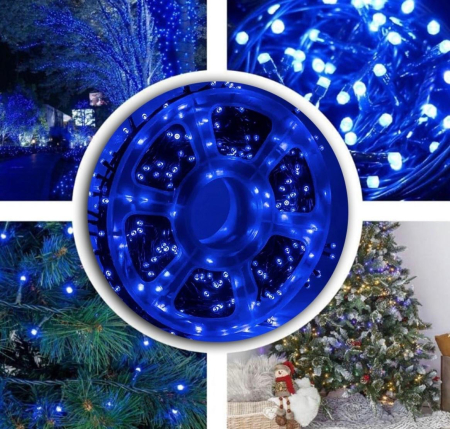 Instalatie Craciun, 100M, 480 leduri, albastru [4]