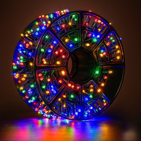 Casa si Gradina - Instalatie de Craciun, 100M, 480 leduri multicolor