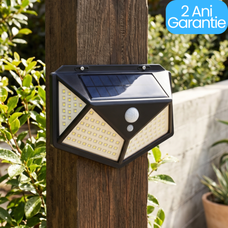 Produse - Lampa solara de exterior cu 100 LED-uri