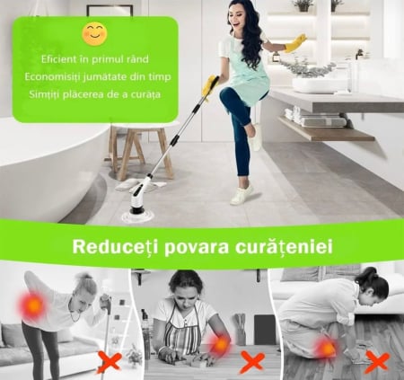 Perie electrica universala de curatare si lustruire cu acumulator – multifunctionala [6]