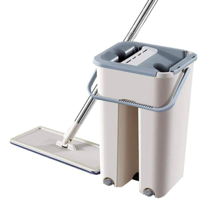 Set mop plat si galeata cu 2 pad-uri din microfibra [8]