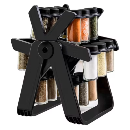 Produse - Set rotativ condimente cu 18 borcane sticle