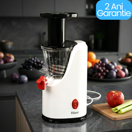 Produse - Storcator de Fructe și Legume cu Presare la Rece, 200W, Recipient Suc 600ml, Funcție Reverse