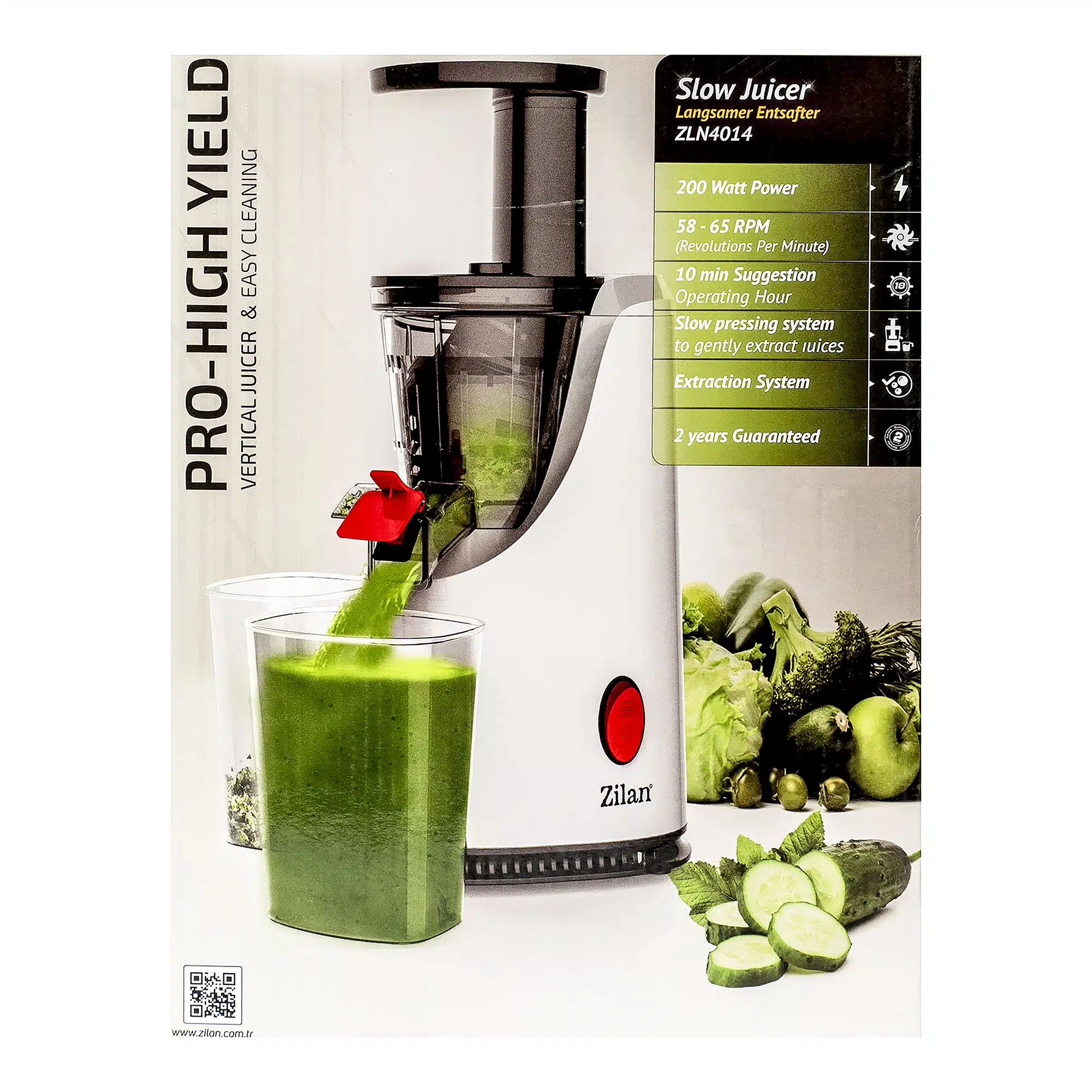 Storcator de fructe si legume, putere 200 W, recipient suc 600 ml, recipient pulpa 600 ml, Functie Reverse [4]