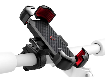 Accesorii auto - Suport de telefon pentru bicicleta / motocicleta, Rotire 360, dimensiuni intre 4.7 - 7" - negru
