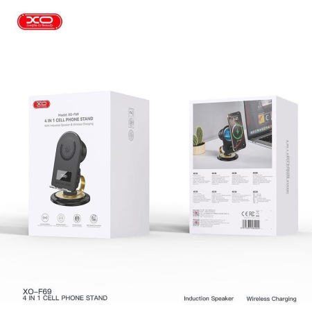 Suport smartphone pentru birou cu Incarcare Wireless si boxa [2]