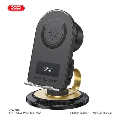 Suport smartphone pentru birou cu Incarcare Wireless si boxa [4]