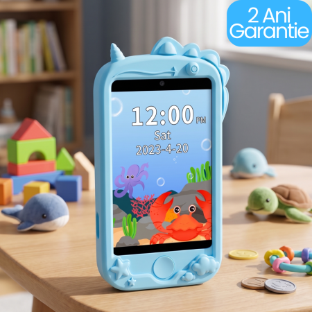 Accesorii smartphone si IT - Telefon Smart 4G pentru Copii, GPS, Wi-Fi, NanoSIM, Dual Cameră, Apel Video, Albastru