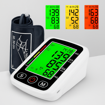 Ingrijire personala si Cosmetice - Tensiometru brat digital automat cu senzor puls neregulat – monitorizare completa